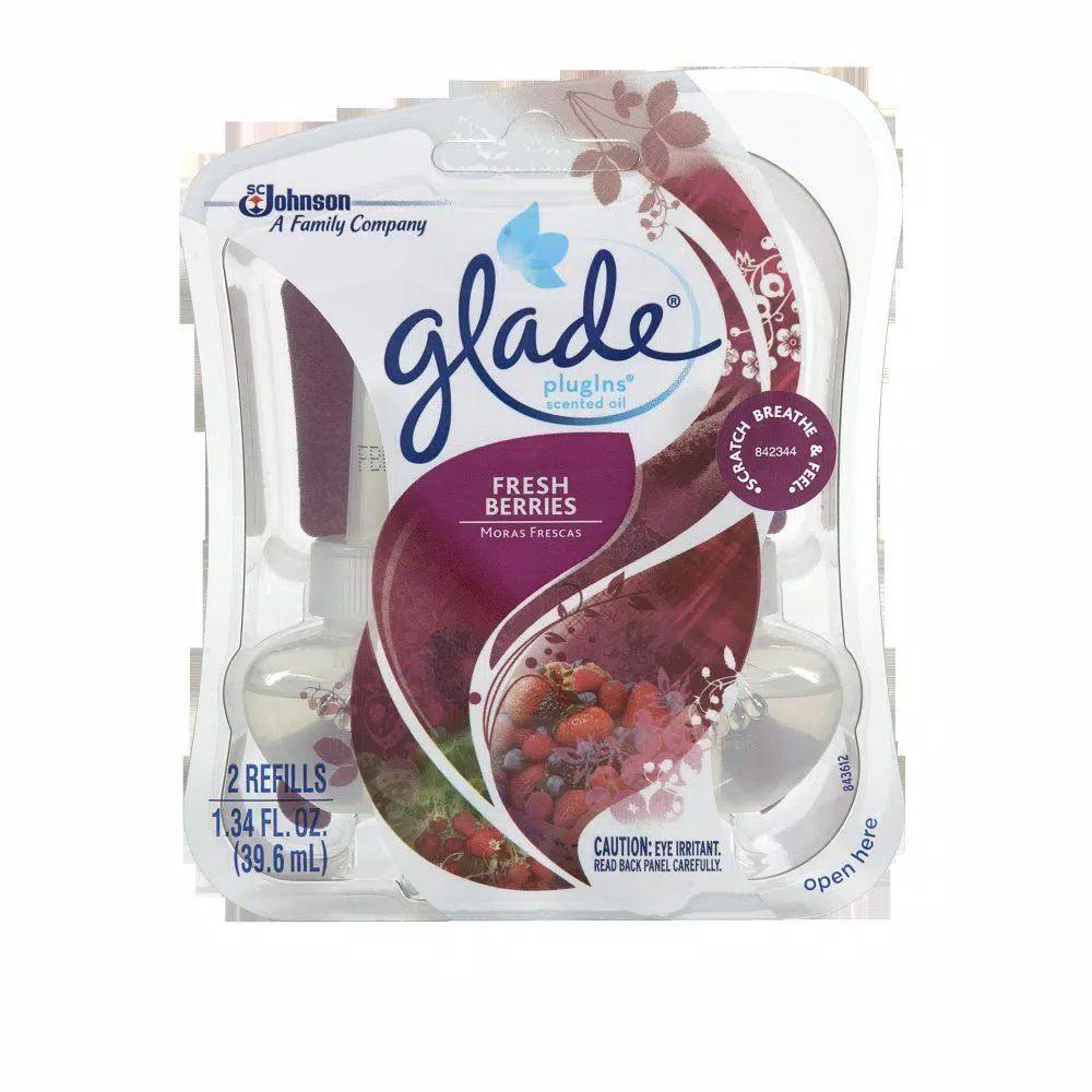 Glade PlugIns Scented Oil Refills, Fresh Berries, 0.67 oz (6-Pack)