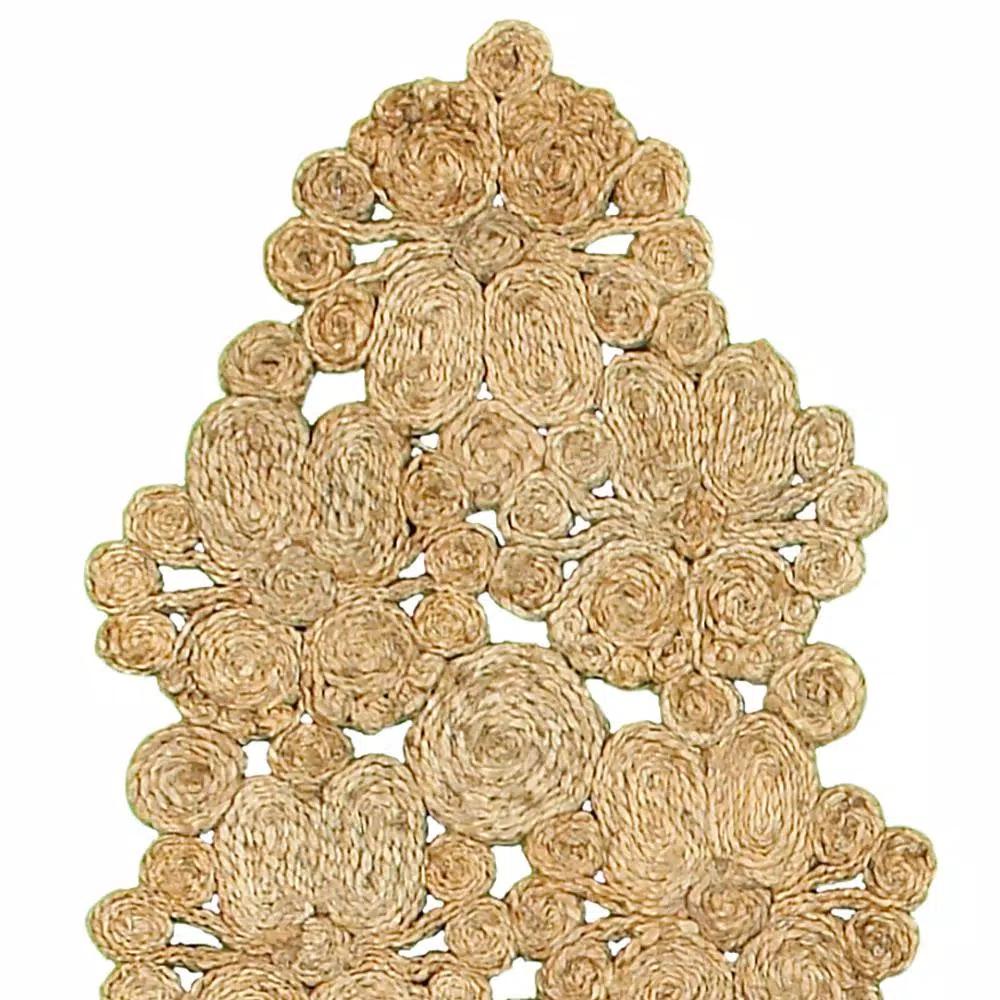 LR Resources Natural Jute Rectangle Indoor Table Runner - 16 in. x 80 in. - Bohemian Farmhouse Decor