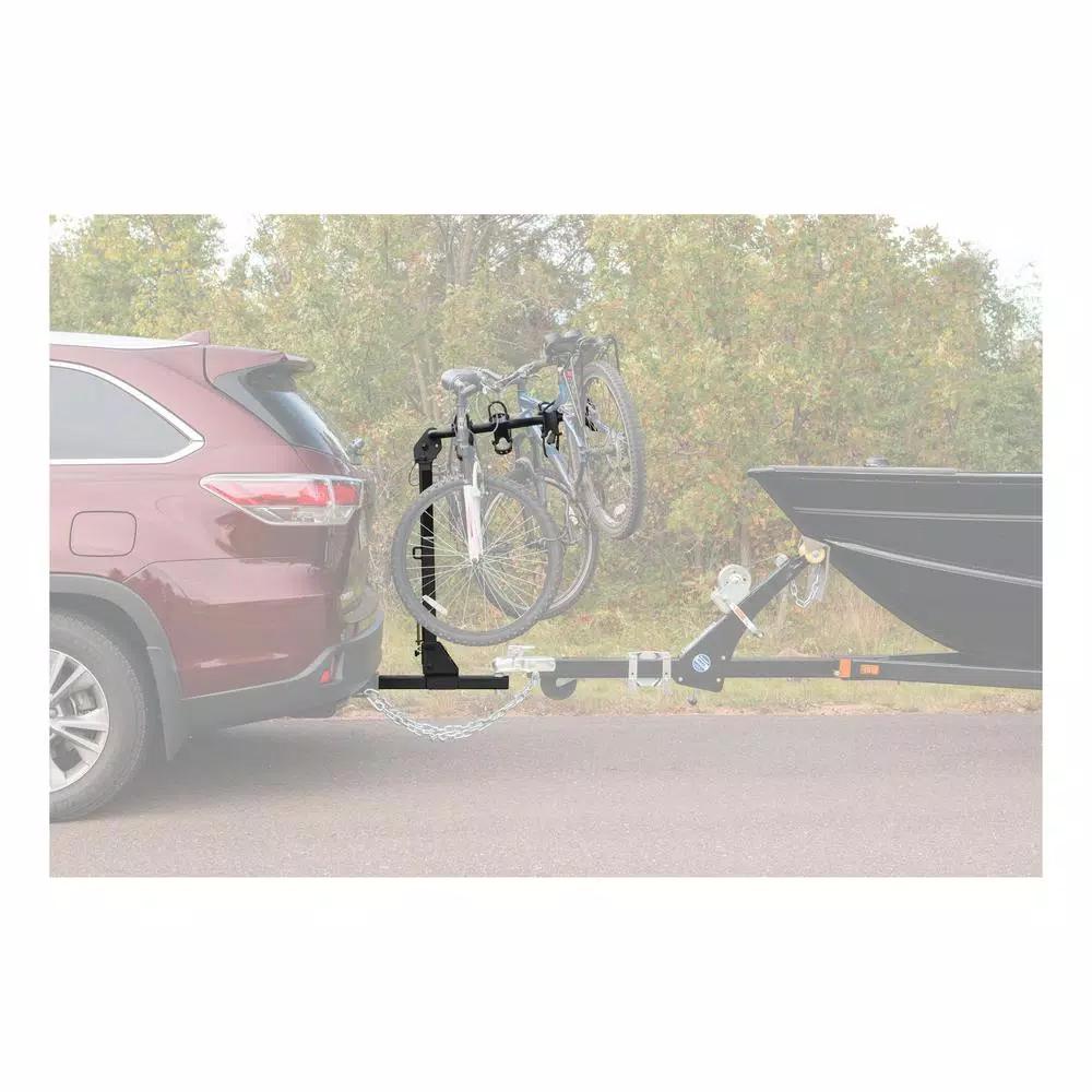 CURT Towable Hitch-Mounted Bike Rack, 4-Bike Capacity, 2" Shank, 2,000 lbs. GTW