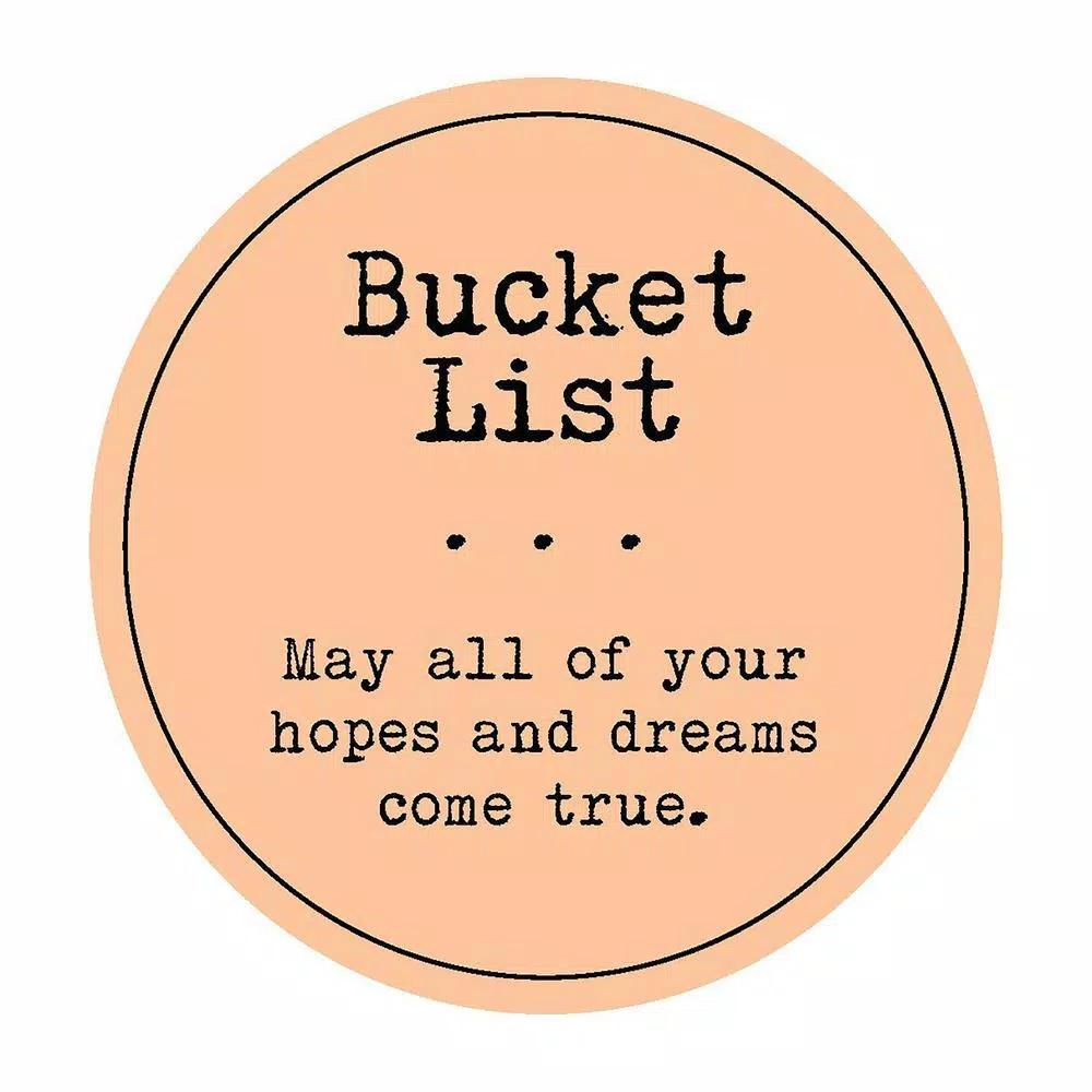 Stonebriar Collection Top Shelf Glass Bucket List Wish Jar Kit with 100 Tickets and Pen
