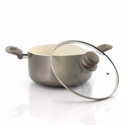 Oster Newcrest 8-Piece Aluminum Nonstick Cookware Set, Gray thumbnail 2