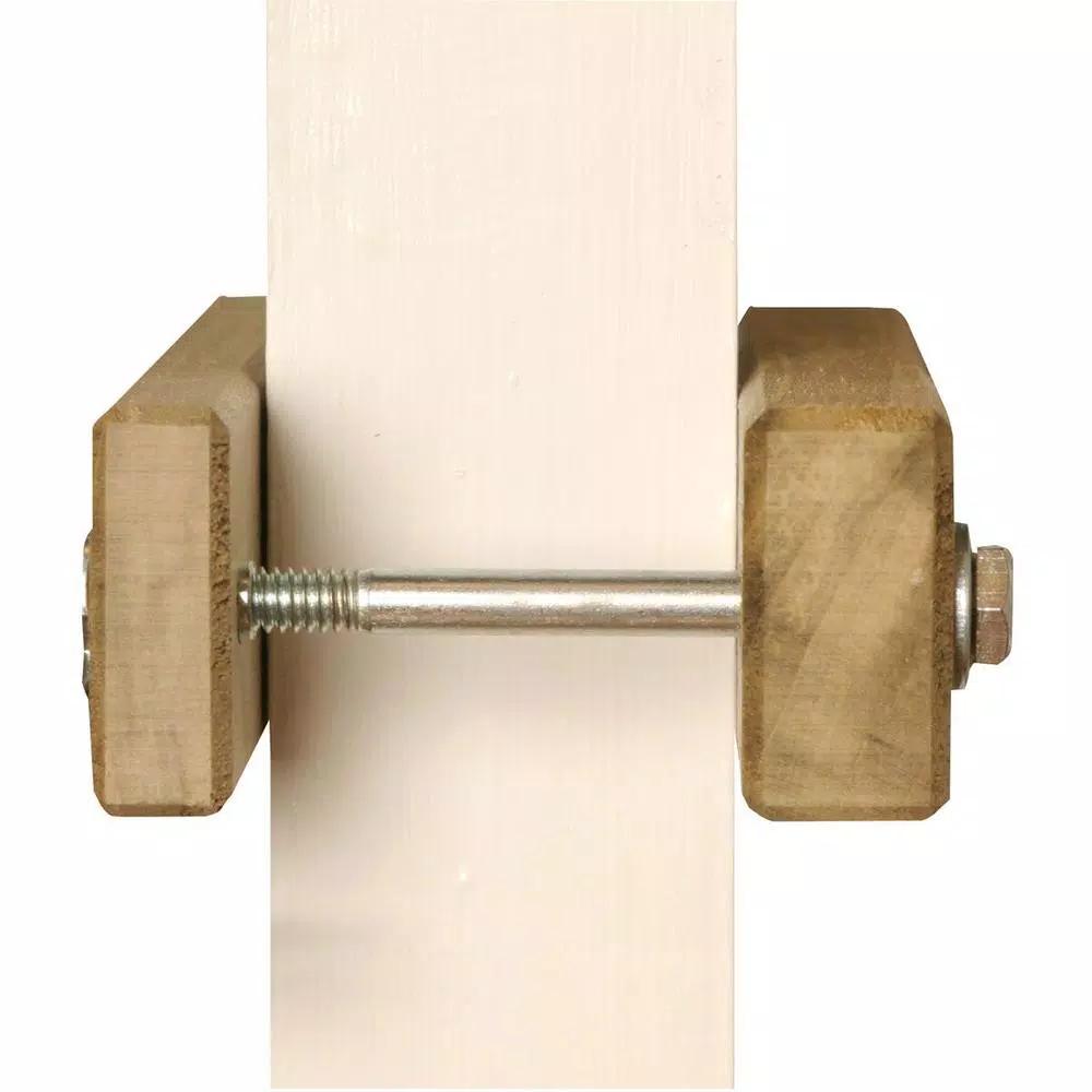 Cardinal Gates Square Wood Clamps for Child Safety Gates, Solid Poplar