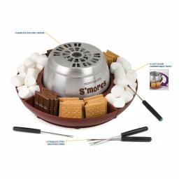 Nostalgia LSM400 Electric Stainless Steel S'mores Maker, Brown thumbnail 7