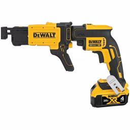 DEWALT 20V MAX XR Cordless Brushless Drywall Screw Gun Kit with Collated Attachment, 2 Batteries & Charger thumbnail 4