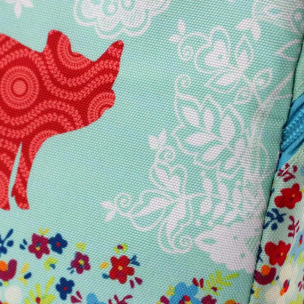 Urban Market Life on the Farm Pig Design 10.25 in. Polyester Lunch Bag