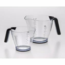 Cook Pro 2-Piece Plastic Measuring Cup Set with Non-Slip Grip Handles and Nesting Design thumbnail 6