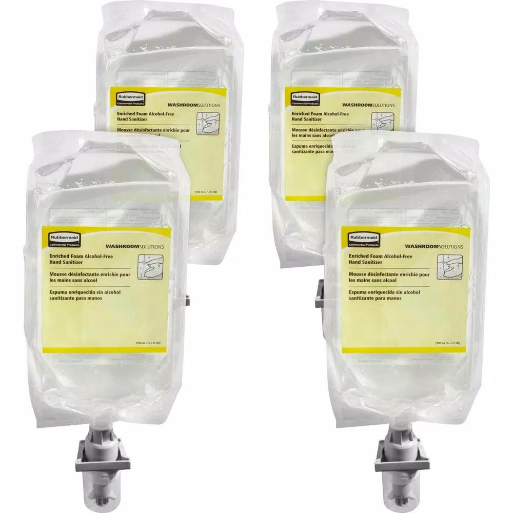 Rubbermaid Alcohol-Free Foam Hand Sanitizer Refill, 37.2 oz (4-Count)