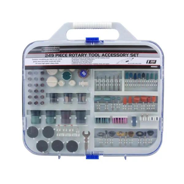 Professional Woodworker 249-Piece Rotary Tool Accessory Set