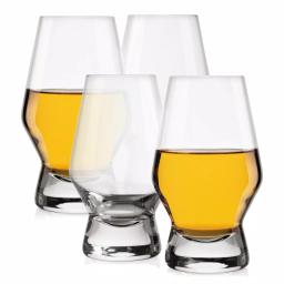 JoyJolt Halo 7.8 oz. Crystal Whiskey Glasses, Set of 4 thumbnail 2