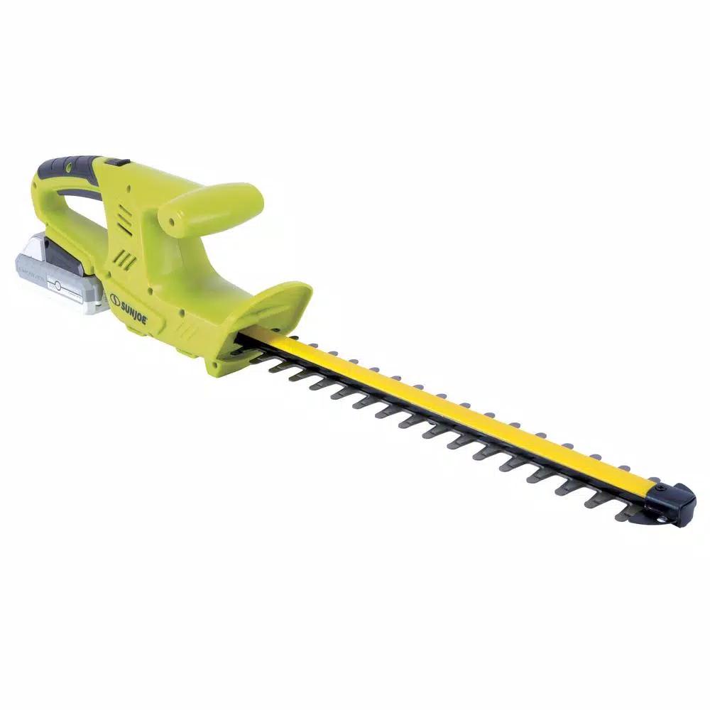 Sun Joe 24V Cordless 18 in. Hedge Trimmer Kit with 2.0 Ah Battery and Charger