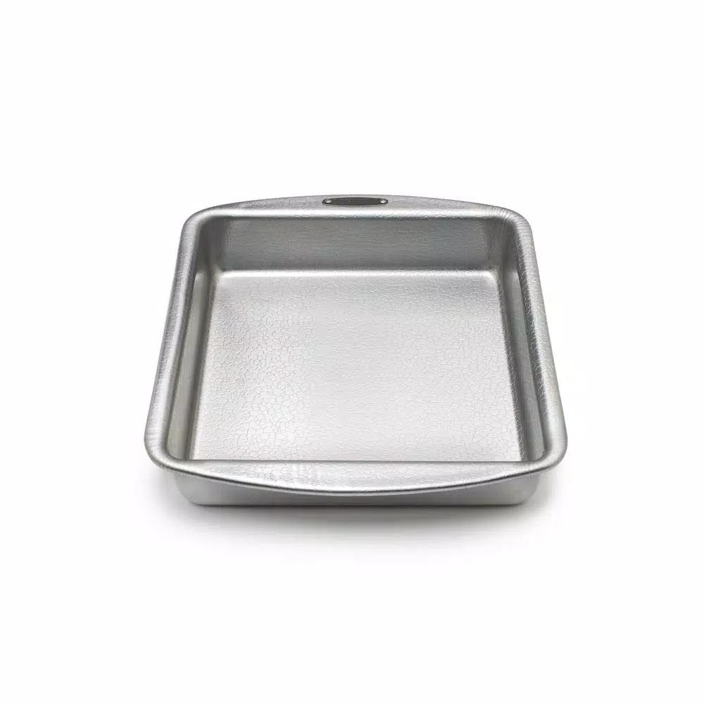 Doughmakers 9 in. Square Aluminum Cake Pan - Professional Grade Heavy Gauge Bakeware