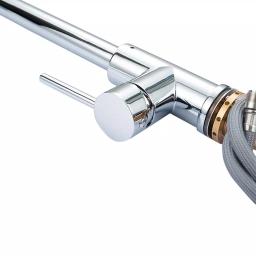 Vanity Art Chrome Single-Handle Pull-Down Kitchen Faucet with 360° Swivel Spout thumbnail 4