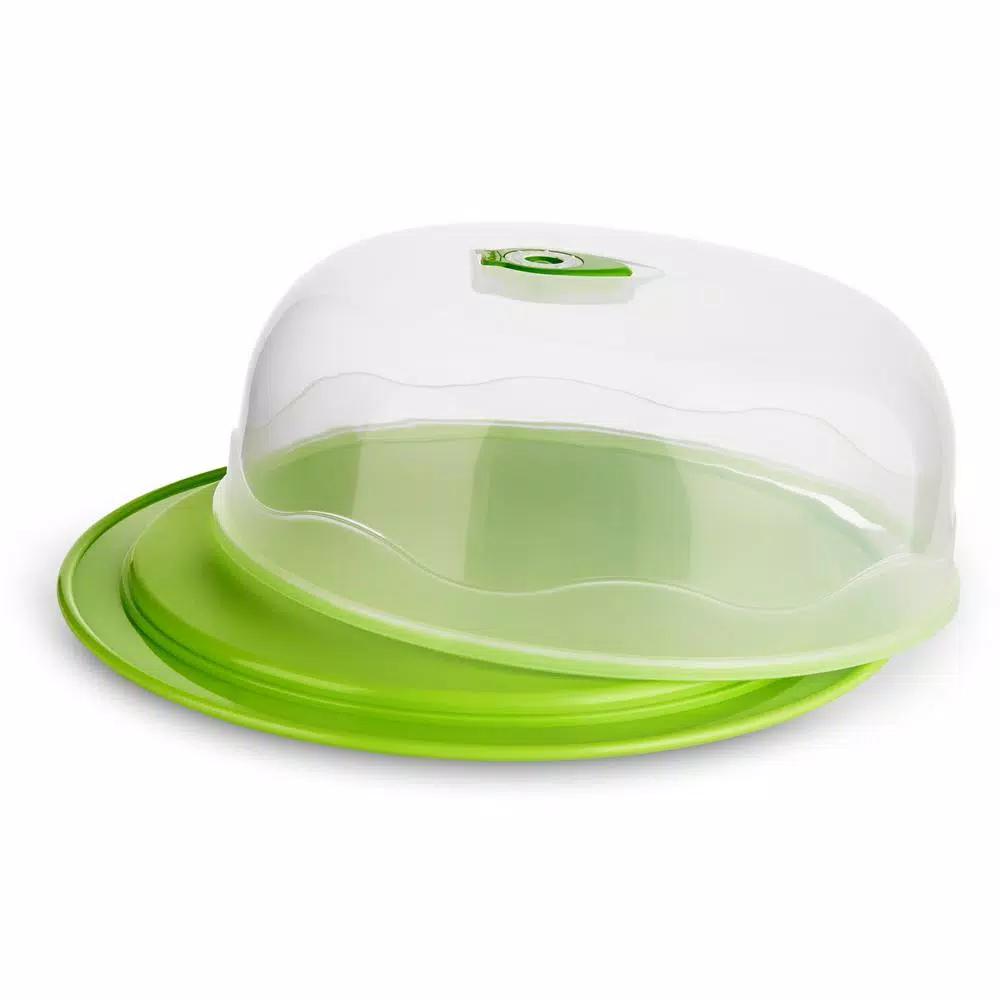 Ozeri INSTAVAC Ready-Serve Domed Food Storage Container Set, 4-Piece BPA-Free Vacuum Seal Nesting Set