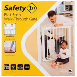 Safety 1st Flat Step 30 in. Pressure-Mounted Child Safety Gate, White thumbnail 7