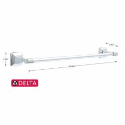 Delta Portwood 4-Piece Polished Chrome Bath Accessory Set with 24 in. Towel Bar thumbnail 6