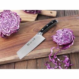 Cangshan S Series 7 in. German Steel Forged Nakiri Vegetable Cleaver thumbnail 2