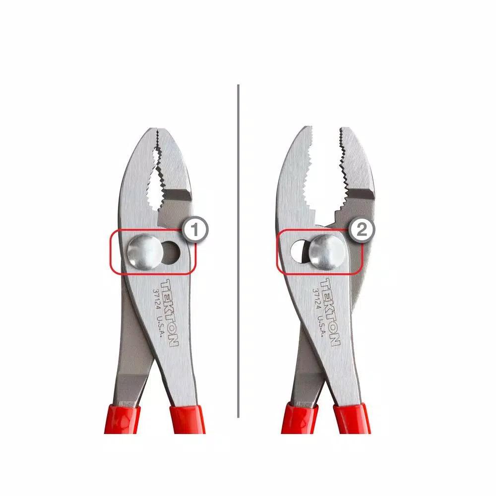 TEKTON 10 in. Slip Joint Pliers with Shear-Type Wire Cutter