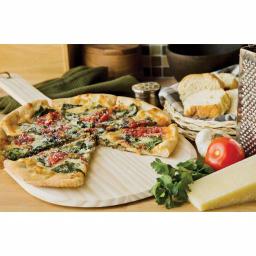 Fox Run Hardwood Pizza Paddle with Tapered Edge and Leather Hanging Loop thumbnail 2