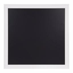 DesignOvation Bosc White Chalkboard Magnetic Memo Board, Square Framed Wall Decor thumbnail 1