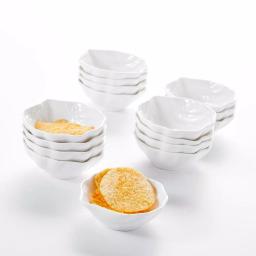 MALACASA 3.5 in. White Porcelain Ramekins Set, 16-Piece Ceramic Souffle Dishes and Serving Bowls thumbnail 3