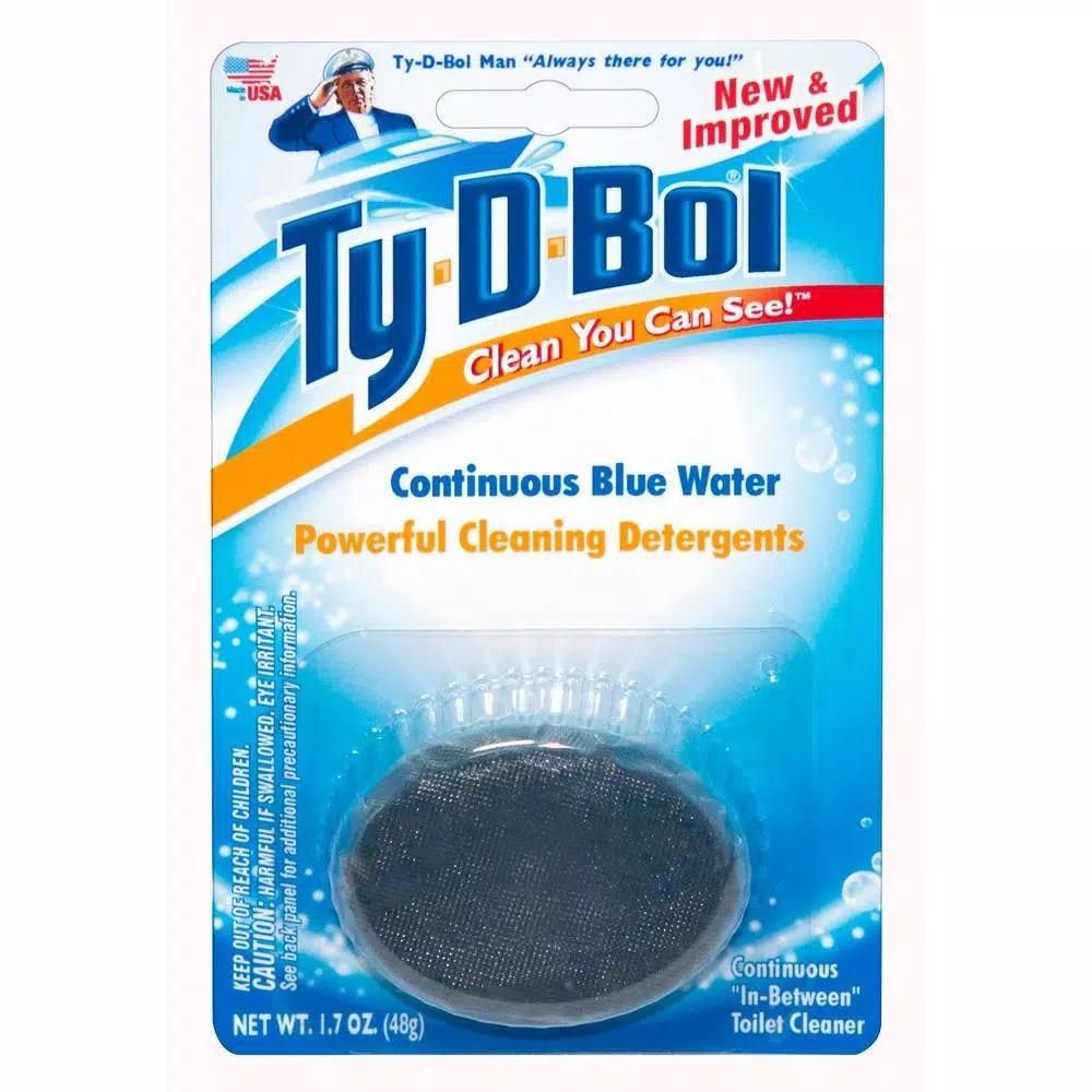 Ty-D-Bol Blue In-Tank Toilet Bowl Cleaner Tablets, 1.7 oz (6-Pack)