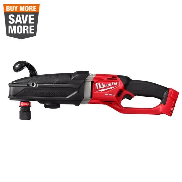 Milwaukee M18 FUEL Gen 2 SUPER HAWG 7/16 in. Right Angle Drill (Tool-Only)