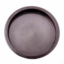 Old Dutch 16 in. Gunmetal Stainless Steel Round Serving Tray thumbnail 1
