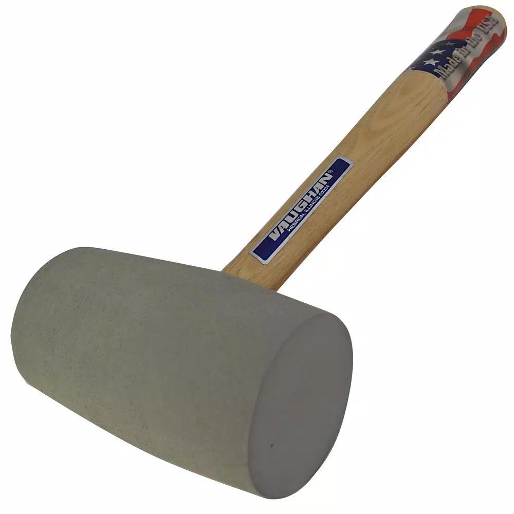 Vaughan RM18DB 18 oz. Non-Marring Rubber Dead Blow Mallet with Hickory Handle