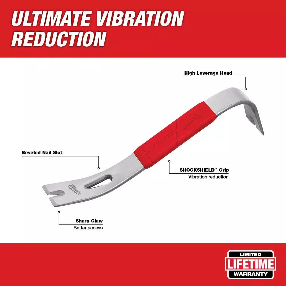 Milwaukee 12 in. Pry Bar with SHOCKSHIELD Grip