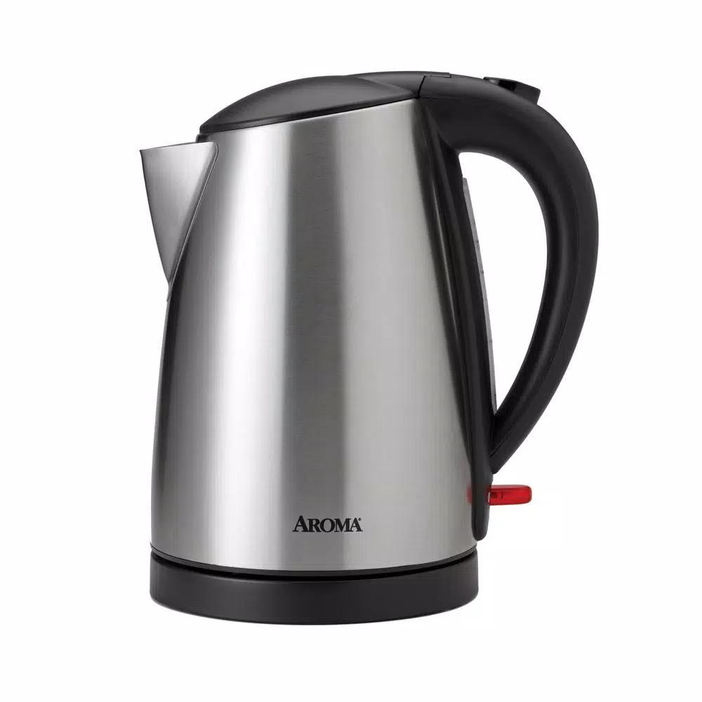 Aroma 1.7L Stainless Steel Electric Kettle, 7-Cup Capacity