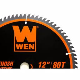 WEN 12 in. Carbide-Tipped Woodworking Saw Blade Set, 32-Tooth & 80-Tooth (2-Pack) thumbnail 7