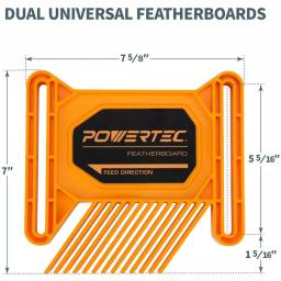 POWERTEC Woodworking Safety Kit - Universal Featherboard, Deluxe Push Blocks and Magnetic Push Stick thumbnail 5