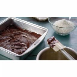 Doughmakers 9 in. Square Aluminum Cake Pan - Professional Grade Heavy Gauge Bakeware thumbnail 5