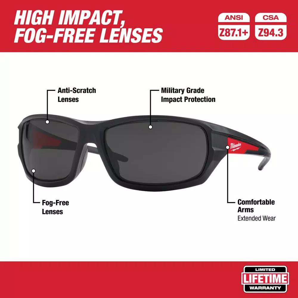 Milwaukee BOLT White Type 1 Class C Vented Hard Hat with Performance Tinted Safety Glasses Set
