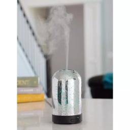 Airome 9.3 in Mercury Glass Ultrasonic Essential Oil Diffuser - Silver thumbnail 3