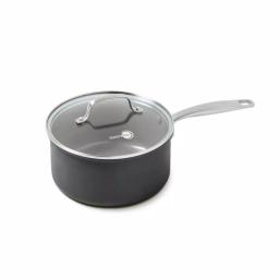 GreenPan Chatham 3 Qt. Hard-Anodized Aluminum Ceramic Nonstick Saucepan with Glass Lid, Gray thumbnail 1