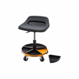 GearWrench 18-22 in. Adjustable Height Swivel Mechanics Seat with 300 lb. Capacity thumbnail 1