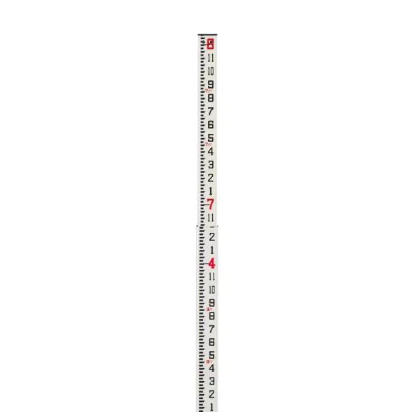 AdirPro 8 ft. Fiberglass Telescoping Grade Rod with SAE Graduations
