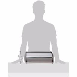 Unbranded Stainless Steel Bread Box, Large Capacity Brushed Metal Bread Storage Holder for Kitchen Countertop thumbnail 3