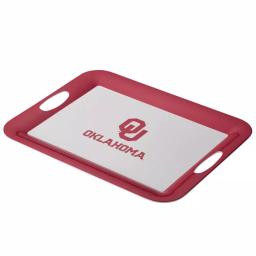 Unbranded University of Oklahoma Sooners Serve 'n Score Party Platter, 16 x 12.5-Inch Melamine Serving Tray thumbnail 1