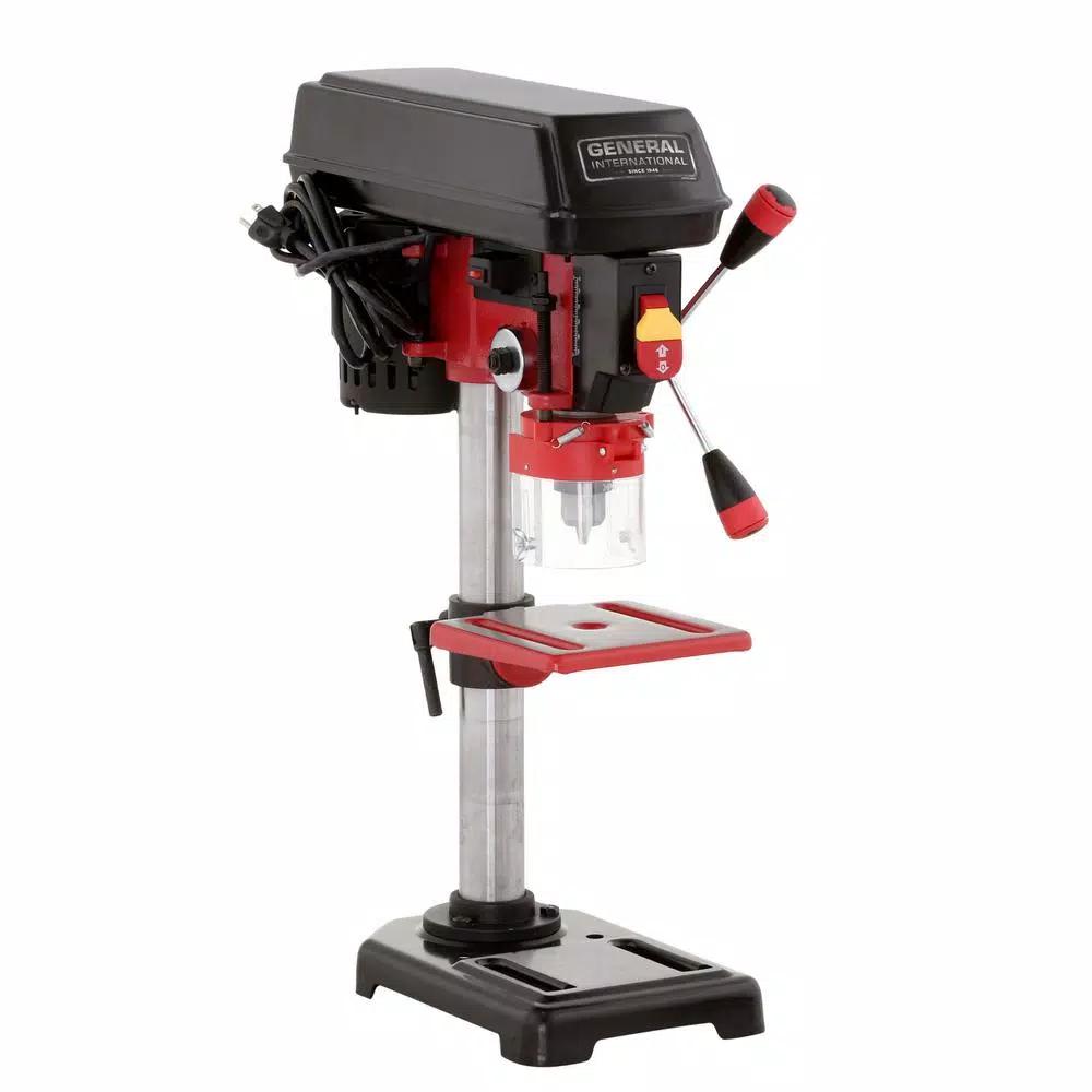 General International 8 in. Drill Press with 5-Speed Variable Speed and Laser Guide System