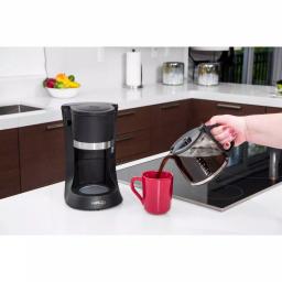 PREMIUM 10-Cup Drip Coffee Maker with Glass Carafe and Pause to Pour Function, Black thumbnail 4