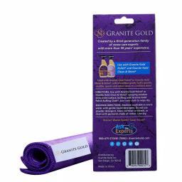 Granite Gold Polish Buffing Cloths, 12 x 12 in., Purple (3-Pack) thumbnail 2