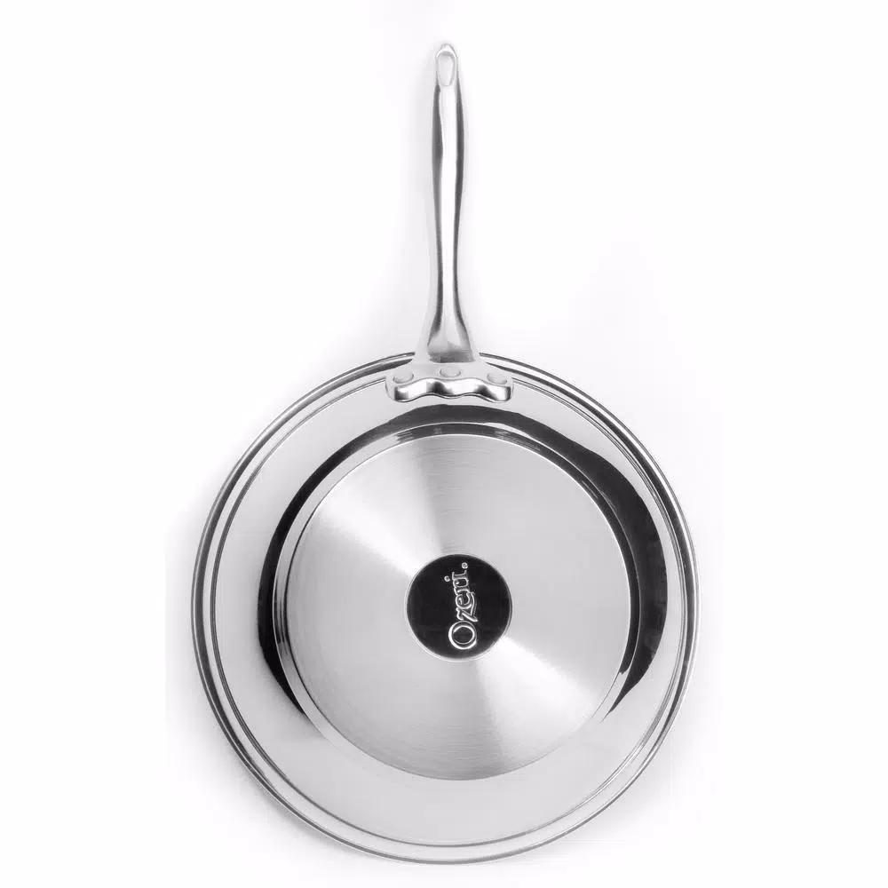 Ozeri Earth Pan 10 in. 3-Ply Stainless Steel Frying Pan, Restaurant Edition
