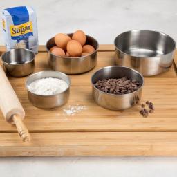 Chef Buddy 5-Piece Stainless Steel Mixing Bowl Set with Airtight Lids thumbnail 4