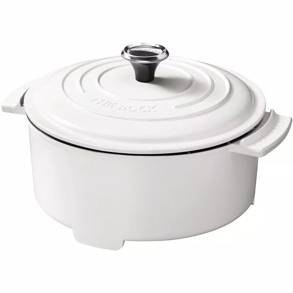 Starfrit THE ROCK 3.2 Qt. Electric Casserole Slow Cooker, 1200W, White