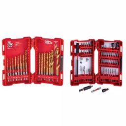 Milwaukee SHOCKWAVE Impact Duty 68-Piece Titanium Drill Bit and Steel Driver Bit Set thumbnail 1
