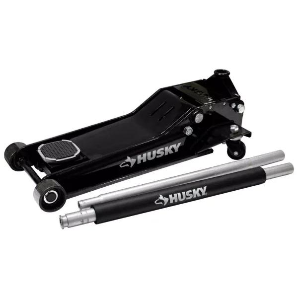 Husky 3.5-Ton Low Profile Floor Jack with Quick Lift and Universal Joint Release