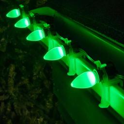 Wintergreen Lighting OptiCore C7 LED Green Smooth Opaque Christmas Light Bulbs, 25-Pack thumbnail 3