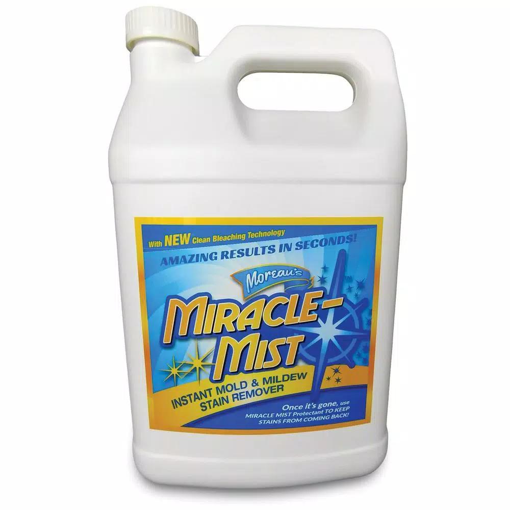 MIRACLEMIST Instant Mold and Mildew Stain Remover Bundle - 1 Gallon + 32 oz. Spray Bottle